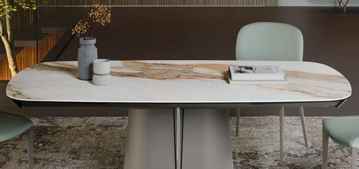 tavolo allungabile in ceramica di tendenza